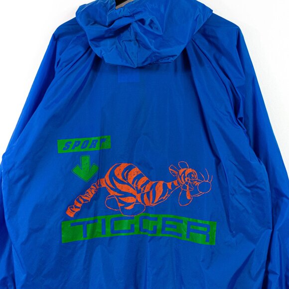 Disney Winnie the Pooh Tigger Sport Windbreaker Anorak XL VTG 90s Cartoon Retro - Picture 6 of 8